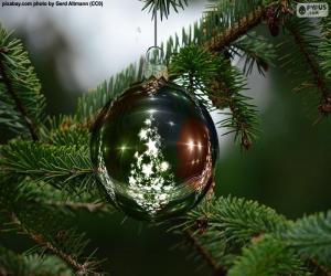 Puzzle Χριστουγεννιάτικο δέντρο μπάλα
